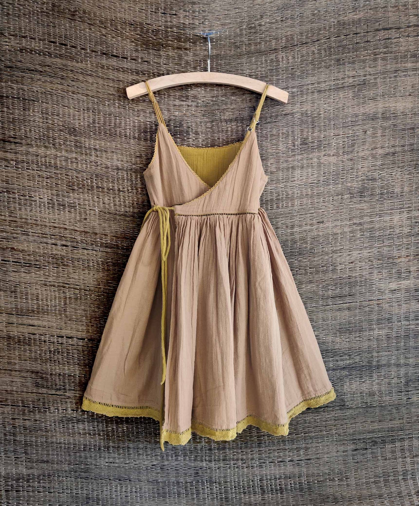 Reversible Dress - Golden sun+Dessert sand