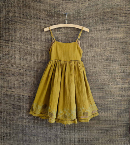 Reversible Dress - Golden sun+Dessert sand